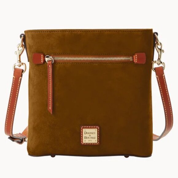 Dooney & Bourke - Suede Zip Crossbody - Picture 1 of 5